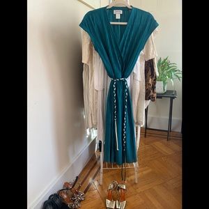 Vintage Jonathan Logan Emerald Faux Wrap Dress